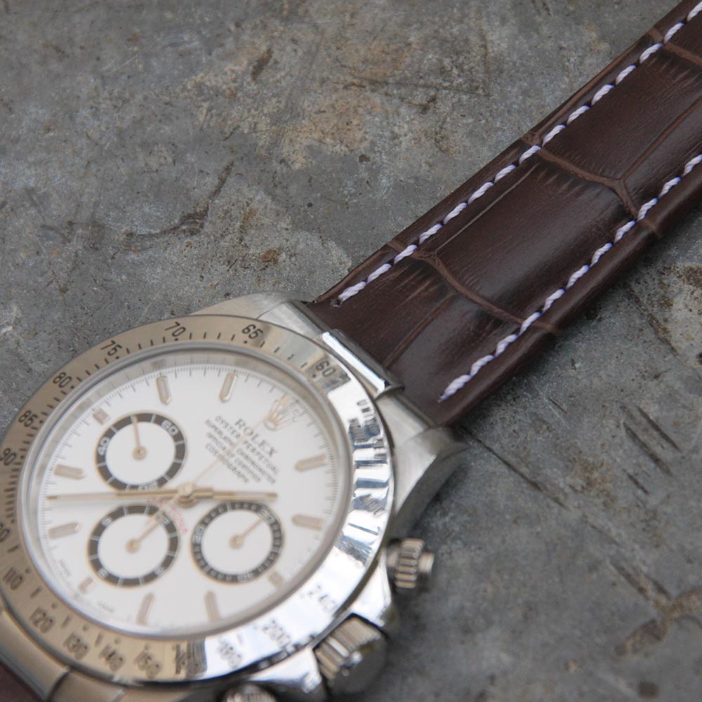 Rolex daytona best sale bracelet cuir